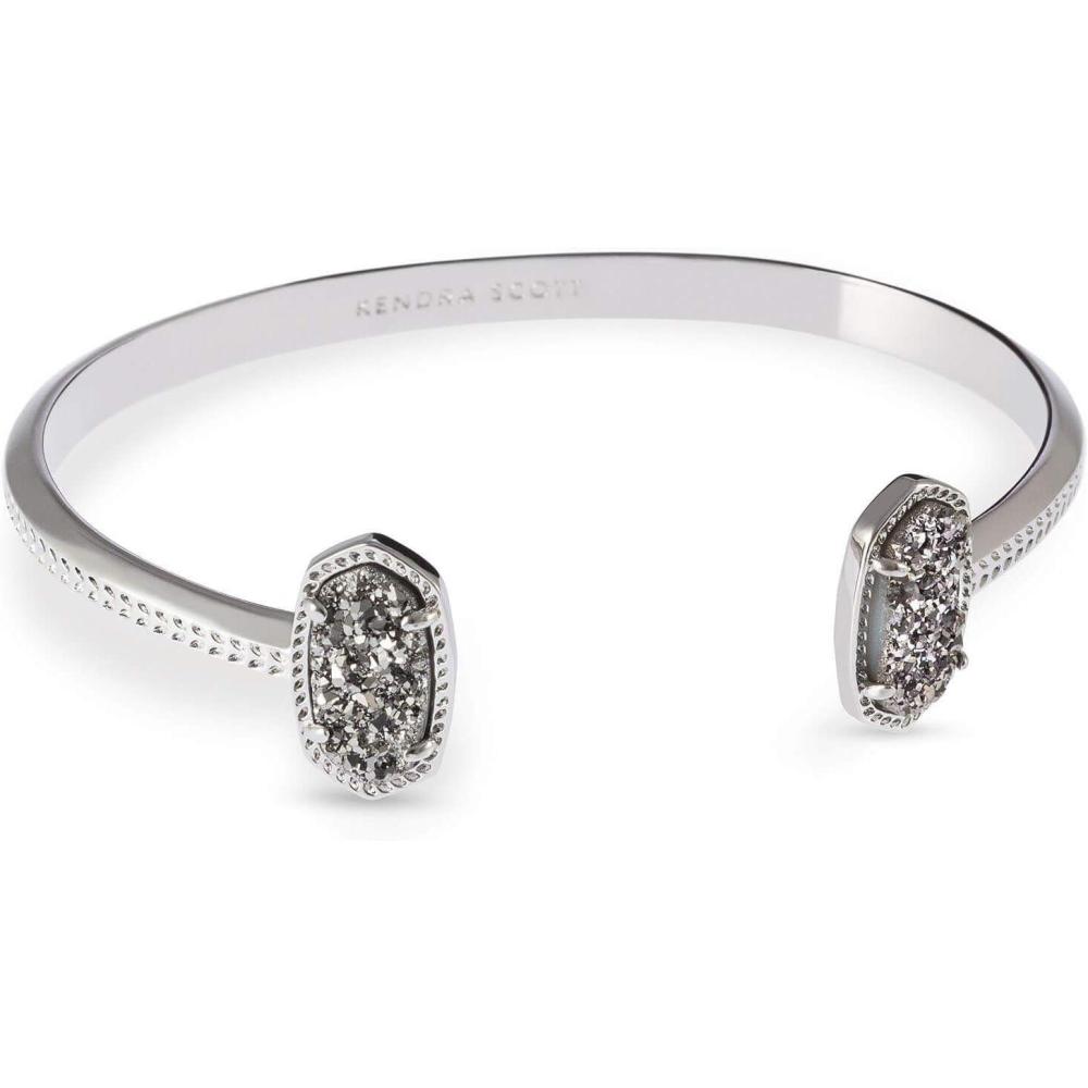 imageKendra Scott Elton Cuff Bracelet for Women Fashion JewelryRHODIUM  PLATINUM DRUSY