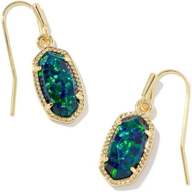 imageKendra Scott Lee Drop Earrings for WomenGOLD  NIGHT OPAL