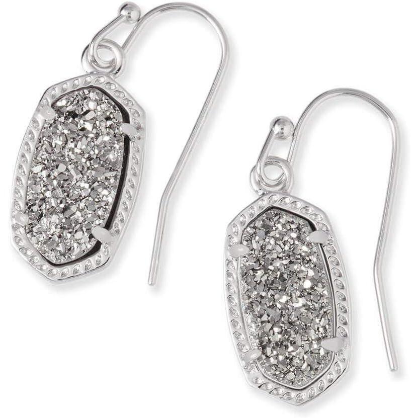 imageKendra Scott Lee Drop Earrings for WomenRHODIUM  PLATINUM DRUSY