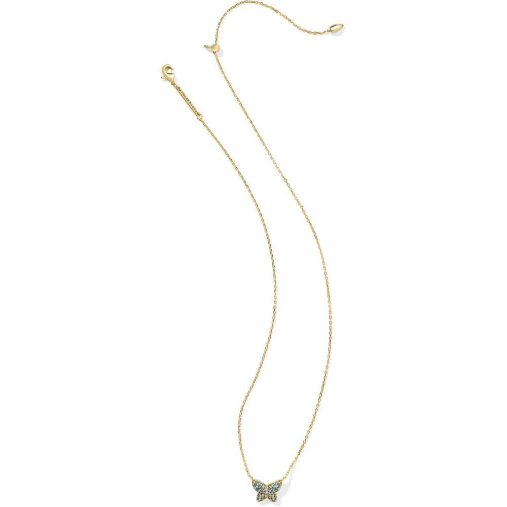 imageKendra Scott Lillia Crystal Pendant Necklace Fashion Jewelry for WomenGOLD  BLUE GREEN CRYSTAL