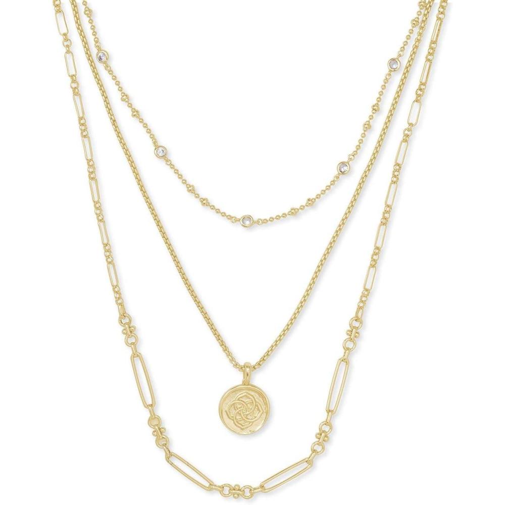 imageKendra Scott Medallion Triple Strand Necklace Fashion Jewelry for WomenGOLD