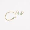Kendra Scott Ari Heart Huggie Earrings for Women, Fashion Jewelry(GOLD – BRIGHT AQUA DRUSY)