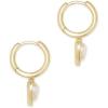 Kendra Scott Ari Heart Huggie Earrings for Women, Fashion Jewelry(GOLD – IRIDESCENT DRUSY)