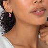 Kendra Scott Ari Heart Huggie Earrings for Women, Fashion Jewelry(GOLD – WATERCOLOR PEARLIZED CLEAR GLASS)