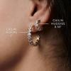 Kendra Scott Cailin Crystal Huggie Earrings, Fashion Jewelry For Women(GOLD – CHAMPAGNE OPAL CRYSTAL)