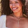Kendra Scott Cailin Pendant Necklace, Fashion Jewelry for Women(GOLD METAL – WHITE CUBIC ZIRCONIA)