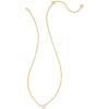 Kendra Scott Cailin Pendant Necklace, Fashion Jewelry for Women(GOLD METAL – WHITE CUBIC ZIRCONIA)
