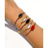 Kendra Scott Everlyne Cord Friendship Bracelet, Fashion Jewelry for Women(GOLD – DICHROIC GLASS)