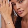 Kendra Scott Grayson Crystal Stretch Bracelet, Fashion Jewelry for Women(RHODIUM – IVORY MOTHER OF PEARL)
