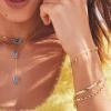 Kendra Scott Kassie Set of 3 Chain Bracelets, Fashion Jewelry for Women(GOLD)