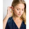 Kendra Scott Lee Drop Earrings for Women(RHODIUM – IRIDESCENT DICHROIC GLASS)
