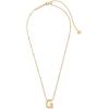 Kendra Scott Letters A-Z Pendant Necklace for Women, Fashion Jewelry, 14k Gold-Plated Brass(Letter G)