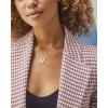 Kendra Scott Letters A-Z Pendant Necklace for Women, Fashion Jewelry, 14k Gold-Plated Brass(Letter H)