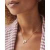 Kendra Scott Letters A-Z Pendant Necklace for Women, Fashion Jewelry, 14k Gold-Plated Brass(Letter P)