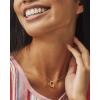 Kendra Scott Letters A-Z Pendant Necklace for Women, Fashion Jewelry, 14k Gold-Plated Brass(Letter Q)