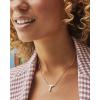 Kendra Scott Letters A-Z Pendant Necklace for Women, Fashion Jewelry, 14k Gold-Plated Brass(Letter T)