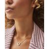 Kendra Scott Letters A-Z Pendant Necklace for Women, Fashion Jewelry, 14k Gold-Plated Brass(Letter U)