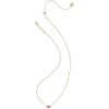 Kendra Scott Mini Elisa 14k Gold-Plated Satellite Short Pendant Necklace, Fashion Jewelry for Women(GOLD – AZALEA ILLUSION)