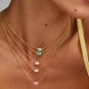 Kendra Scott Mini Elisa 14k Gold-Plated Satellite Short Pendant Necklace, Fashion Jewelry for Women(GOLD – FUCHSIA MAGNESITE)
