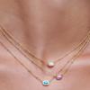 Kendra Scott Mini Elisa 14k Gold-Plated Satellite Short Pendant Necklace, Fashion Jewelry for Women(GOLD – MINT MAGNESITE)