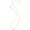 Kendra Scott Mini Elisa 14k Gold-Plated Satellite Short Pendant Necklace, Fashion Jewelry for Women(GOLD – PURPLE AMETHYST)