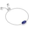 Kendra Scott Elaina Adjustable Chain Bracelet for Women, Fashion Jewelry, Gold-Plated(RHODIUM – MOOD STONE)