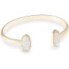 Kendra Scott Elton Cuff Bracelet for Women, Fashion Jewelry(GOLD – IRIDESCENT DRUSY)
