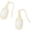 Kendra Scott Lee Drop Earrings for Women(GOLD – WHITE OPAL)