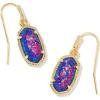 Kendra Scott Lee Drop Earrings for Women(Gold Indigo Kyocera Opal)