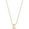 Kendra Scott Letters A-Z Pendant Necklace for Women, Fashion Jewelry, 14k Gold-Plated Brass(Letter E)