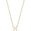 Kendra Scott Letters A-Z Pendant Necklace for Women, Fashion Jewelry, 14k Gold-Plated Brass(Letter H)