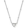 Kendra Scott Mini Ari Heart Satellite Necklace, Fashion Jewelry for Women(RHODIUM – IVORY MOTHER OF PEARL)