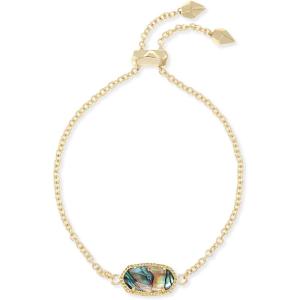 Kendra Scott Elaina Adjustable Chain Bracelet for Women, Fashion Jewelry, Gold-Plated(GOLD – ABALONE SHELL)