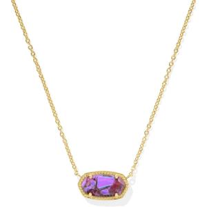 Kendra Scott Elisa Pendant Necklace for Women, Fashion Jewelry, 14k Gold-Plated
