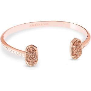 Kendra Scott Elton Cuff Bracelet for Women, Fashion Jewelry(ROSE GOLD – ROSE GOLD DRUSY)