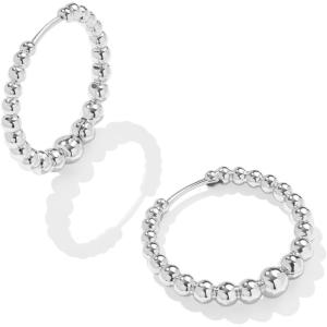 Kendra Scott Josie Huggie Earrings, Fashion Jewlery for Women(RHODIUM)
