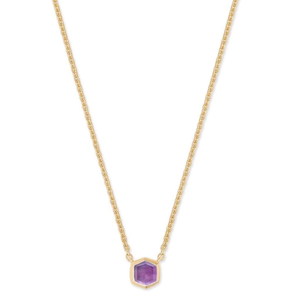 imageKendra Scott Davie Pendant Necklace in Sterling Silver Fine Jewelry for Women18K GOLD VERMEIL AMETHYST