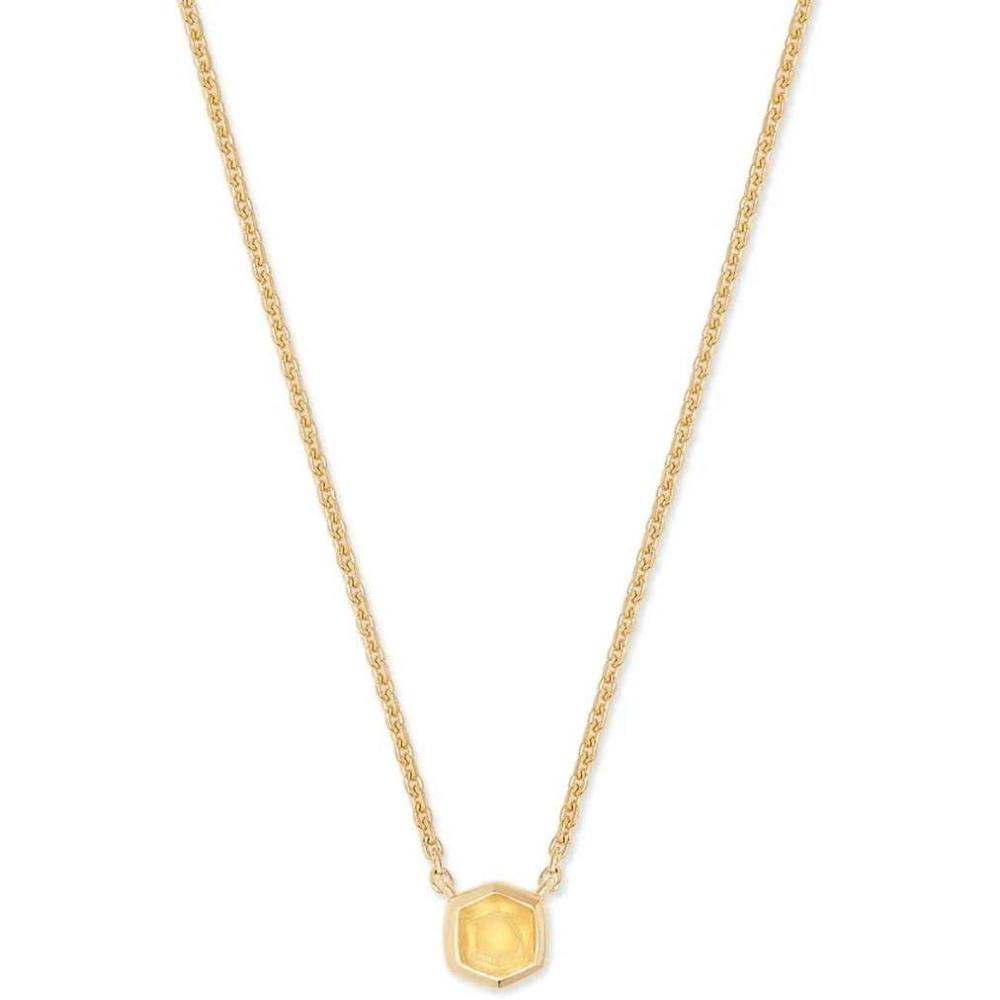 imageKendra Scott Davie Pendant Necklace in Sterling Silver Fine Jewelry for Women18K GOLD VERMEIL LIGHT CITRINE