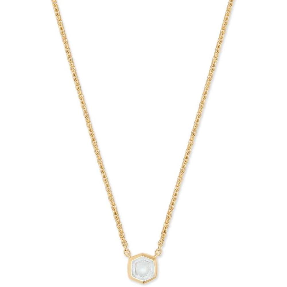 imageKendra Scott Davie Pendant Necklace in Sterling Silver Fine Jewelry for Women18K GOLD VERMEIL ROCK CRYSTAL