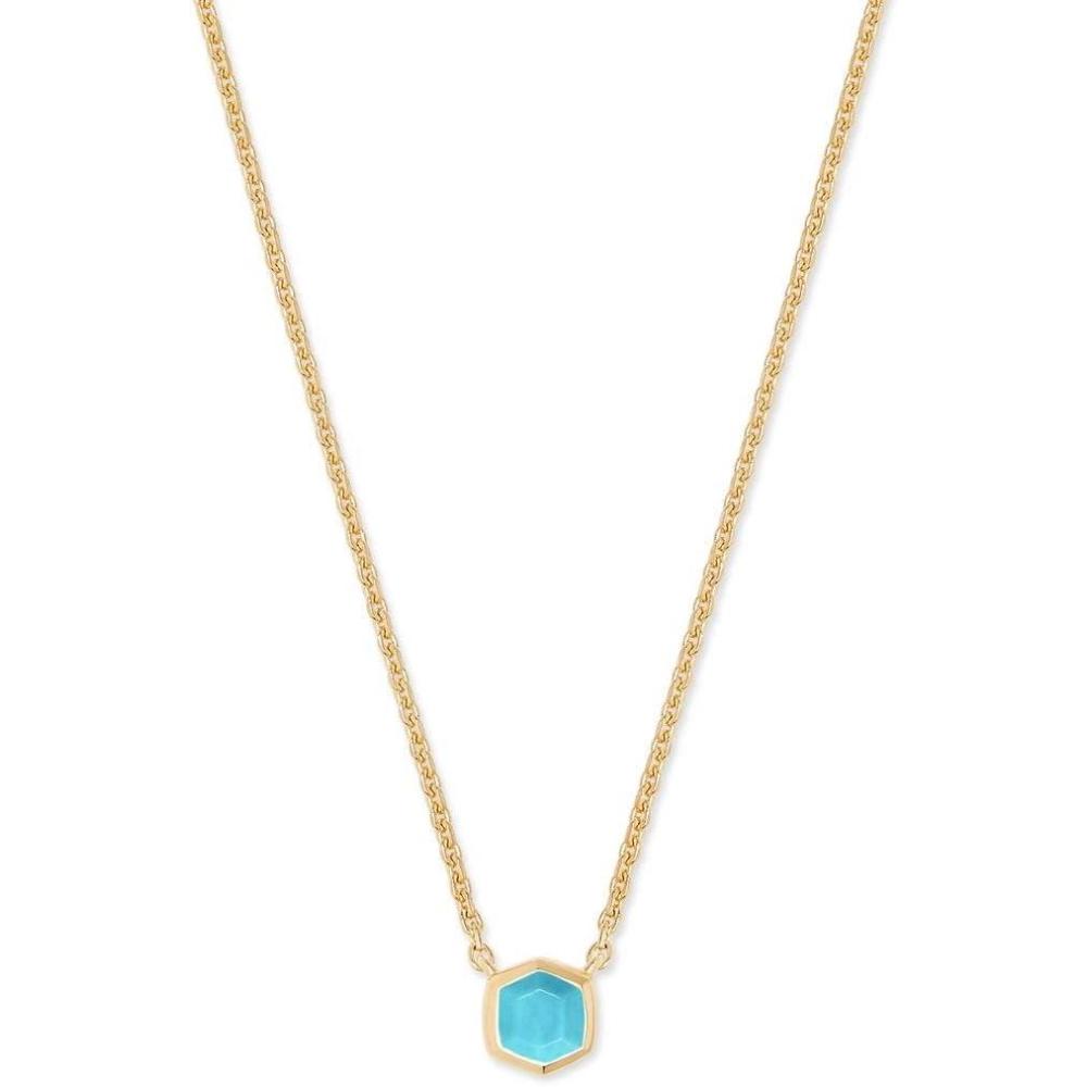 imageKendra Scott Davie Pendant Necklace in Sterling Silver Fine Jewelry for Women18K GOLD VERMEIL TURQUOISE