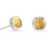 Kendra Scott Davie Stud Earrings in Sterling Silver, Fine Jewelry for Women(STERLING SILVER LIGHT CITRINE)