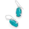 Kendra Scott Lee Drop Earrings in Sterling Silver, Fine Jewelry for Women(TURQUOISE MAGNESITE)