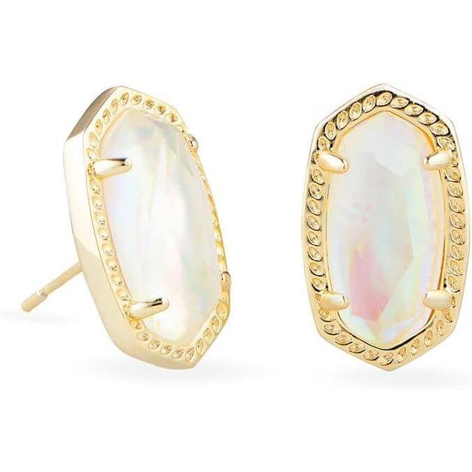 imageKendra Scott Ellie Earrings Fashion Jewelry for WomenGOLD  IRIDESCENT ABALONE