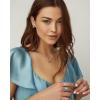Kendra Scott Ellie Earrings, Fashion Jewelry for Women(GOLD – LONDON BLUE)