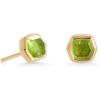 Kendra Scott Davie Stud Earrings in 18K Gold Vermeil, Fine Jewelry for Women(18K GOLD VERMEIL PERIDOT)