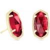 Kendra Scott Ellie Earrings, Fashion Jewelry for Women(GOLD – CLEAR BERRY)