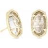 Kendra Scott Ellie Earrings, Fashion Jewelry for Women(GOLD – CRYSTAL)