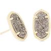 Kendra Scott Ellie Earrings, Fashion Jewelry for Women(GOLD – PLATINUM DRUSY)
