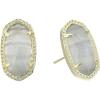 Kendra Scott Ellie Earrings, Fashion Jewelry for Women(GOLD – SLATE CATS EYE)