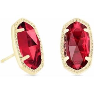 Kendra Scott Ellie Earrings, Fashion Jewelry for Women(GOLD – CLEAR BERRY)